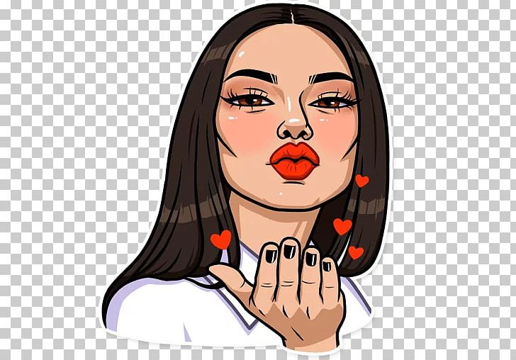 Keeping Up With The Kardashians Kim Kardashian Drawing Sticker Telegram PNG, Clipart, Aesthetics, Cartoon, Face, Fictional Character, Girl Free PNG Download