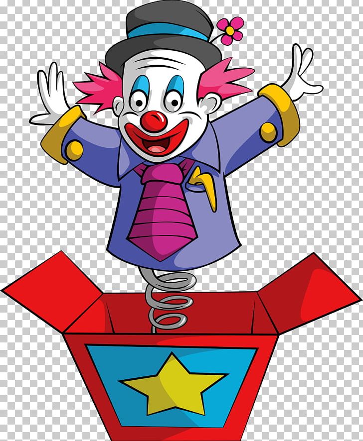 Joker Clown Jack-in-the-box PNG, Clipart, Area, Art, Artwork, Clown, Drawing Free PNG Download