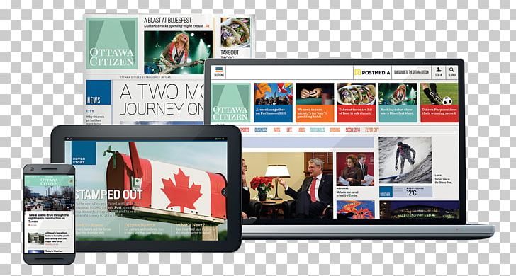 Responsive Web Design Ottawa Citizen Postmedia Network Newspaper PNG, Clipart, Advertising, Brand, Communication, Crossplatform, Display Advertising Free PNG Download