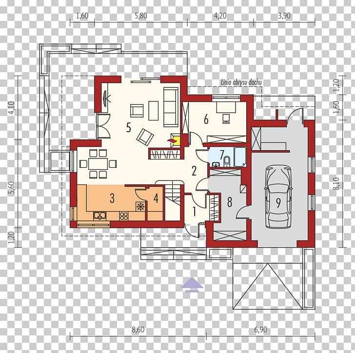 Floor Plan Rzut House Projekt Architecture PNG, Clipart, Angle, Architecture, Area, Attic, Diagram Free PNG Download