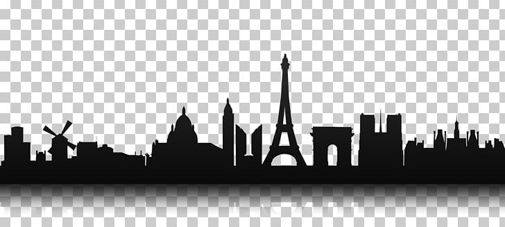 Paris Silhouette Skyline PNG, Clipart, Black And White, Brand, City ...