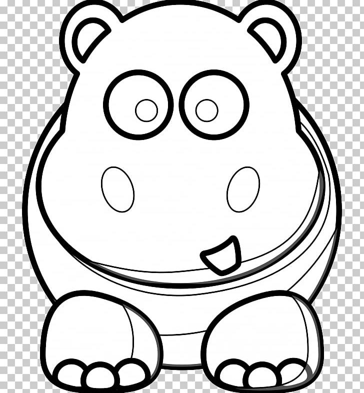 Hippopotamus Coloring Book Drawing Cartoon PNG, Clipart, Adult, Area, Art, Black, Cartoon Free PNG Download