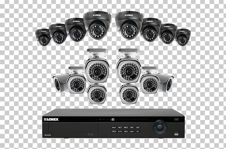 Network Video Recorder Closed-circuit Television IP Camera Lorex Technology Inc Wireless Security Camera PNG, Clipart, 1080p, Auto Part, Black And White, Camera, Closedcircuit Television Free PNG Download