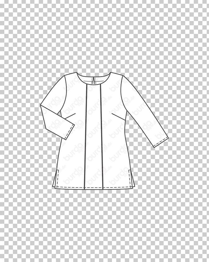 T-shirt Blouse Sleeve Dress Jacket PNG, Clipart, Angle, Black, Black And White, Blouse, Burda Style Free PNG Download
