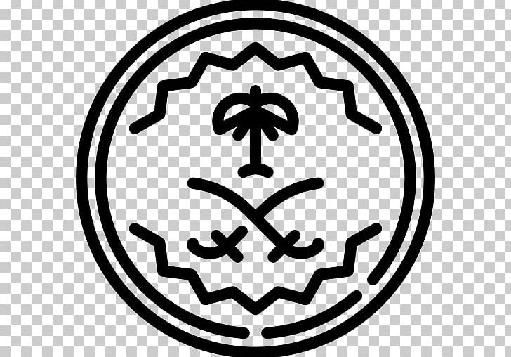 Saudi Arabia Saudi Riyal Computer Icons PNG, Clipart, Area, Black And White, Circle, Coin, Computer Icons Free PNG Download