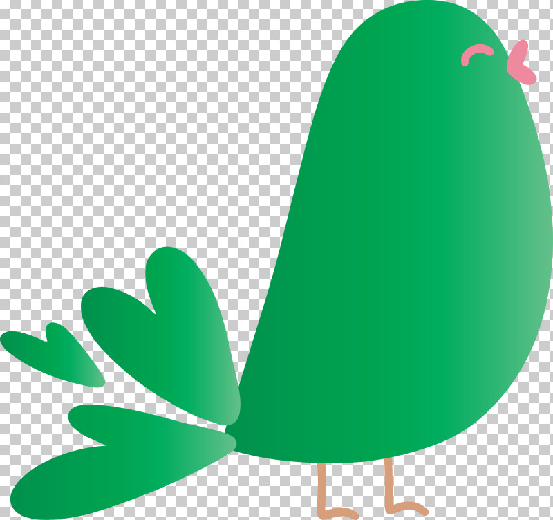 Green Leaf Beak PNG, Clipart, Beak, Cute Cartoon Bird, Green, Leaf Free PNG Download
