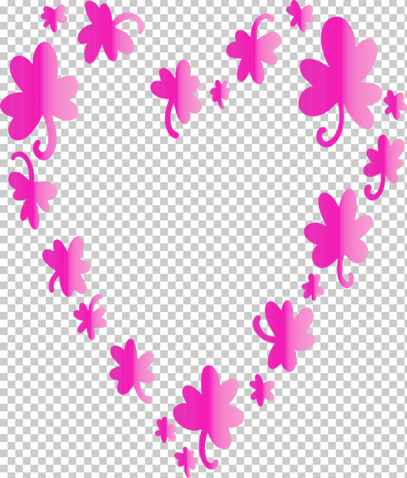 Pink Heart Pedicel Magenta Plant PNG, Clipart,  Free PNG Download