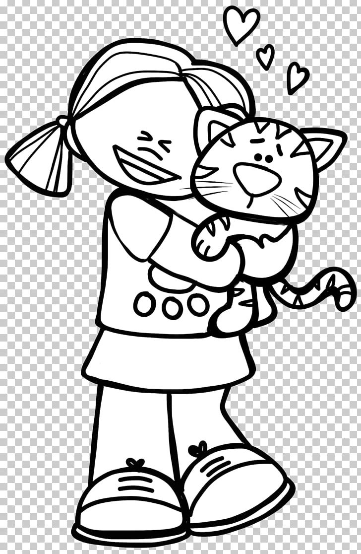 Coloring Book Pet PNG, Clipart, Arm, Art, Black And White, Cat, Child Free PNG Download