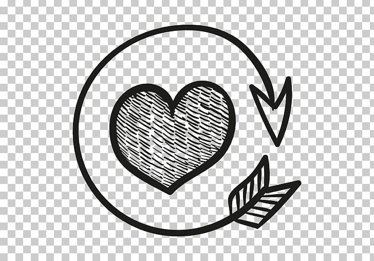 Computer Icons Heart Love Arrow Sign PNG, Clipart, Area, Arrow, Arrow Of Love, Black And White, Circle Free PNG Download