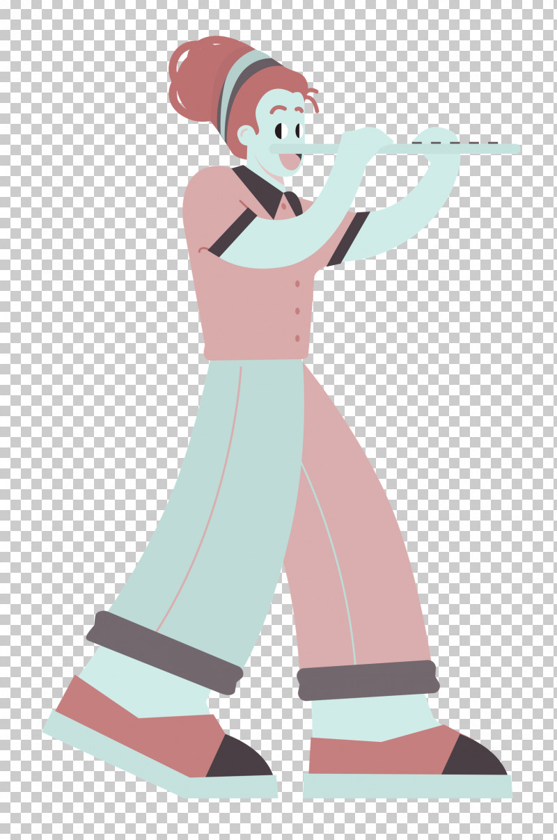 Playing The Flute Music PNG, Clipart, Cartoon, Character, Clothing, Hm, Male Free PNG Download