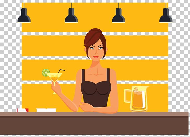 Cocktail Bar Illustration PNG, Clipart, Bar, Beer, Business Woman, Cartoon, Chandelier Free PNG Download