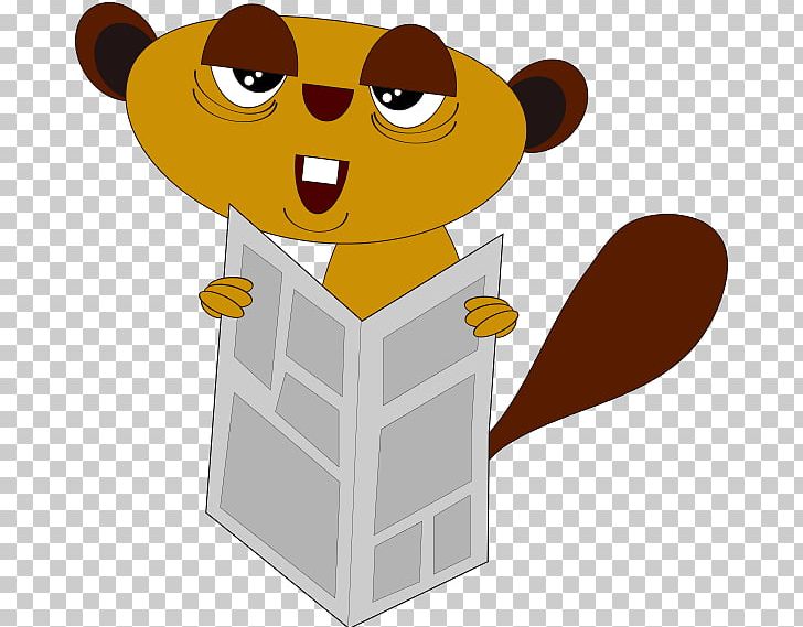 Free Newspaper PNG, Clipart, Beaver, Beavercreek, Carnivoran, Cartoon, Cat Like Mammal Free PNG Download