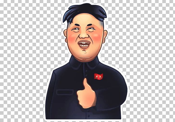 Kim Jong-un North Korea Telegram Sticker Politician PNG, Clipart, Cartoon, Celebrities, Cheek, Chin, Donald Trump Free PNG Download