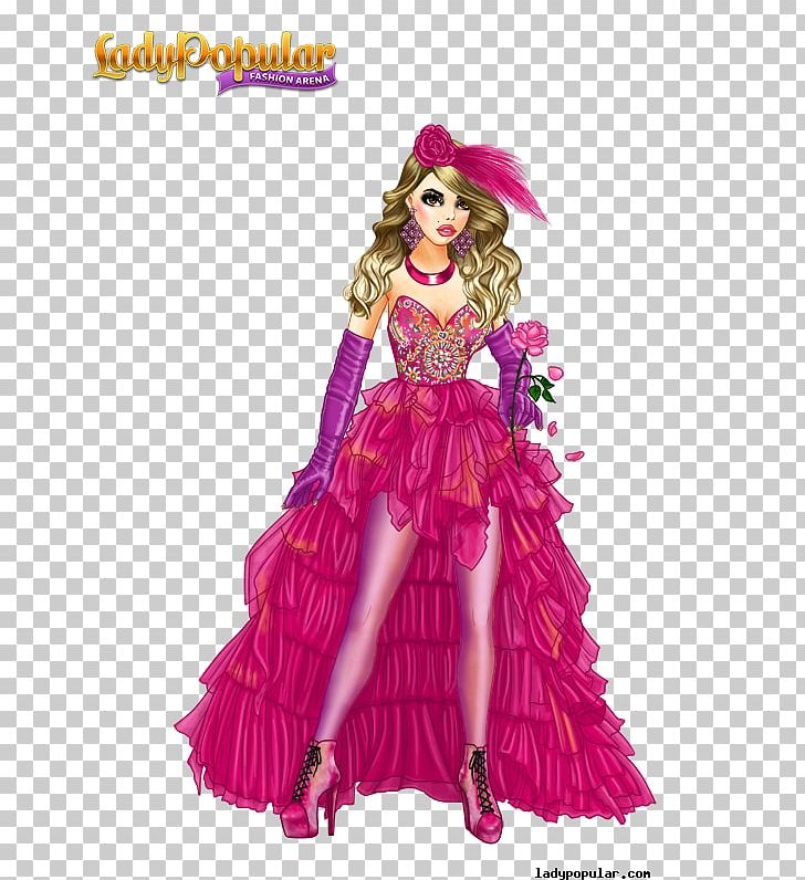 Barbie Lady Popular Costume Design Magenta Portrait PNG, Clipart, Art, Barbie, Costume, Costume Design, Doll Free PNG Download