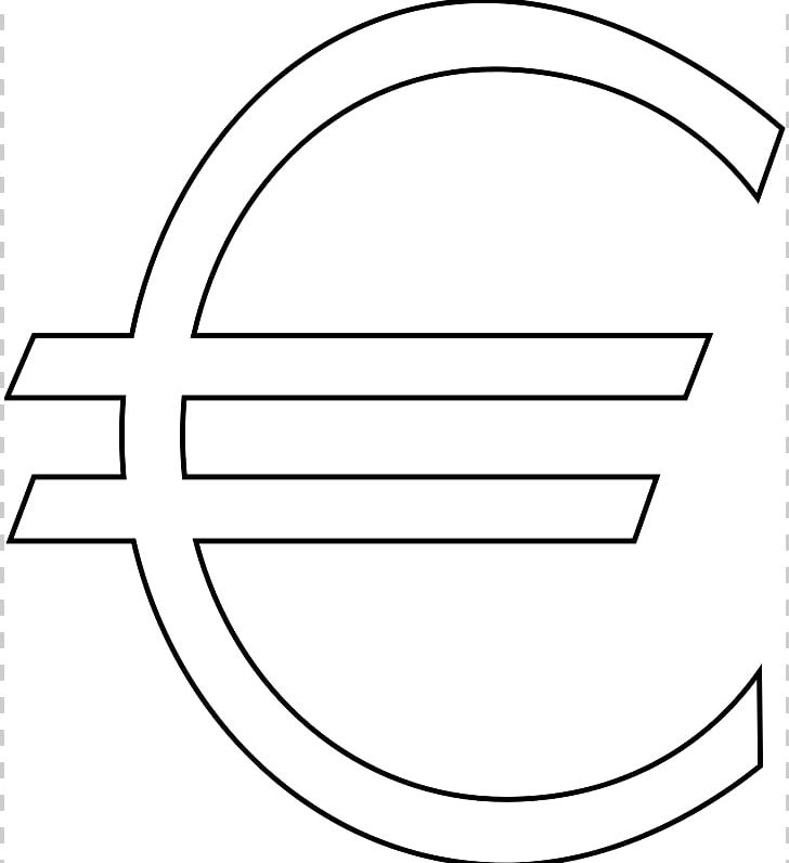 Euro Sign European Union Symbol PNG, Clipart, Angle, Area, Art, Black And White, Brand Free PNG Download