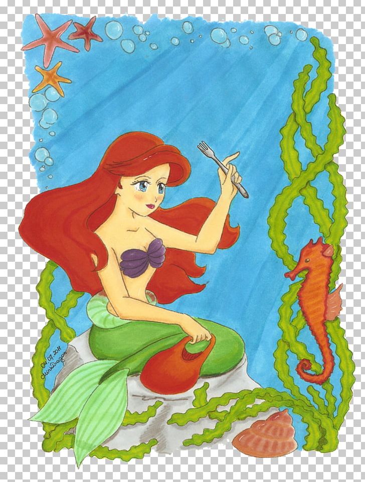 Mermaid Cartoon Organism PNG, Clipart, Art, Cartoon, Fantasy, Fictional Character, Little Mermaid Free PNG Download