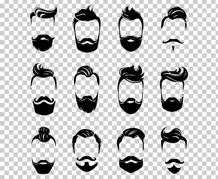 Moustache Beard Hairstyle Fashion PNG, Clipart, Beard, Black And White, Drawing, Eyewear, Face Free PNG Download