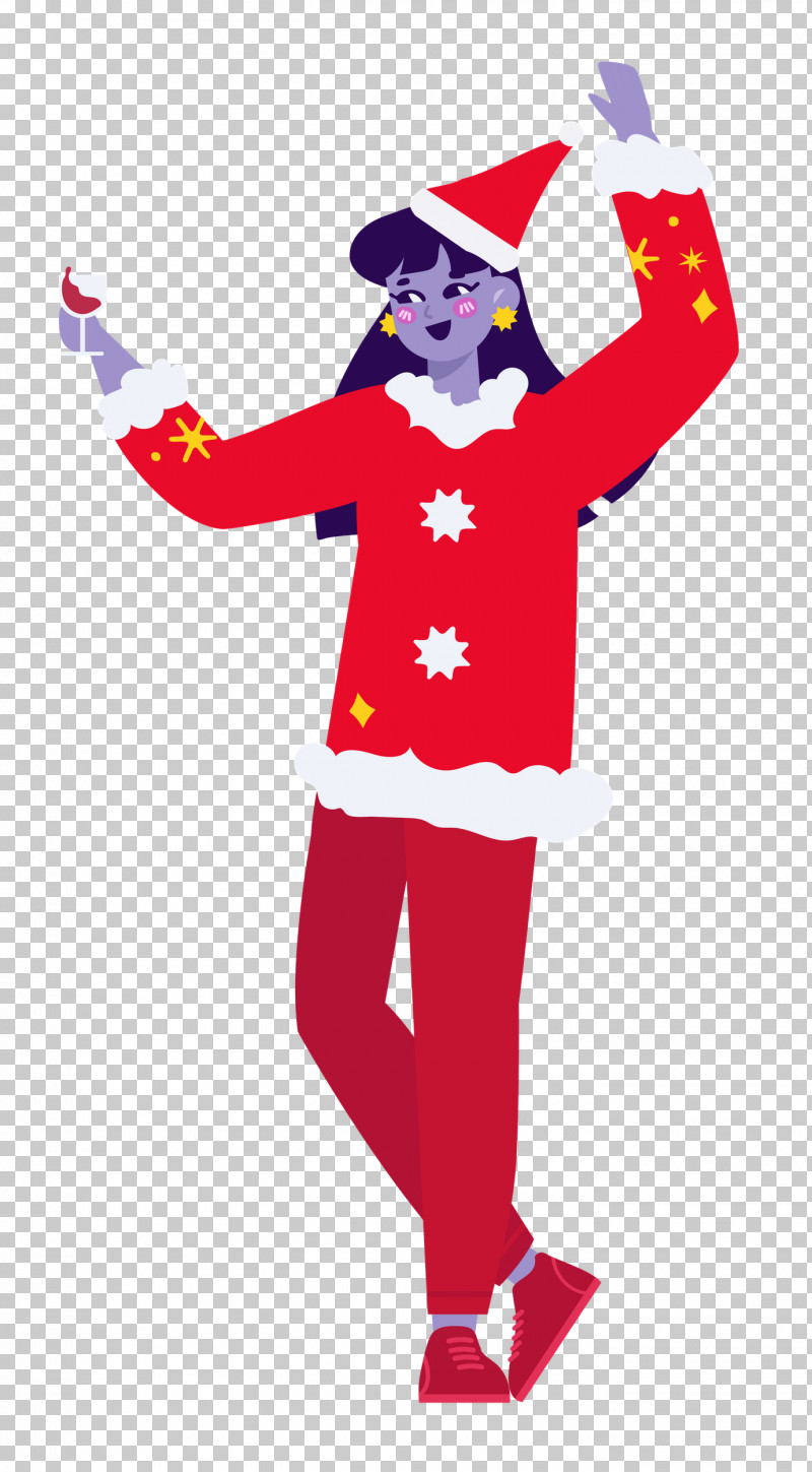 Celebrating Christmas Party PNG, Clipart, Celebrating, Christmas, Costume, Party, Red Free PNG Download