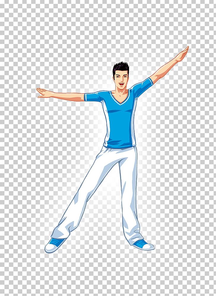 Aerobics Physical Fitness Physical Exercise PNG, Clipart, Arm, Balance, Blue, Bodybuilding, Cartoon Free PNG Download