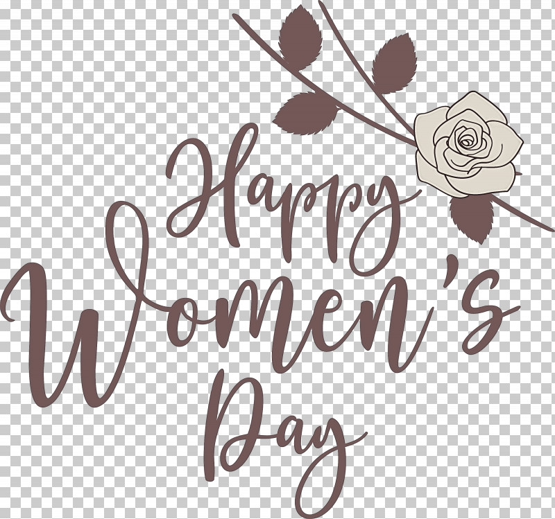 Happy Women’s Day PNG, Clipart, Calligraphy, Cut Flowers, Floral Design, Flower, Logo Free PNG Download