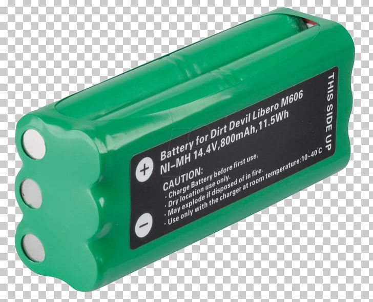 Electric Battery Dirt Devil M606 Libero Rechargeable Battery Nickel–metal Hydride Battery PNG, Clipart, Battery, Computer Component, Computer Hardware, D Battery, Dirt Devil Free PNG Download