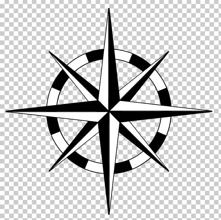 Graphics Compass Rose Wind Rose PNG, Clipart, Angle, Black And White, Circle, Compas, Compass Free PNG Download