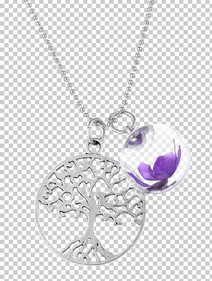 Locket Necklace Earring Purple Jewellery PNG, Clipart, Amethyst, Body Jewelry, Bracelet, Chain, Charms Pendants Free PNG Download