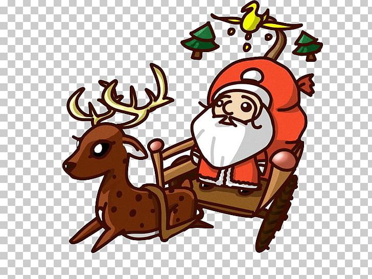 Santa Claus Christmas Q-version Illustration PNG, Clipart, Cartoon Santa Claus, Christmas, Christmas Decoration, Christmas Ornament, Christmas Tree Free PNG Download