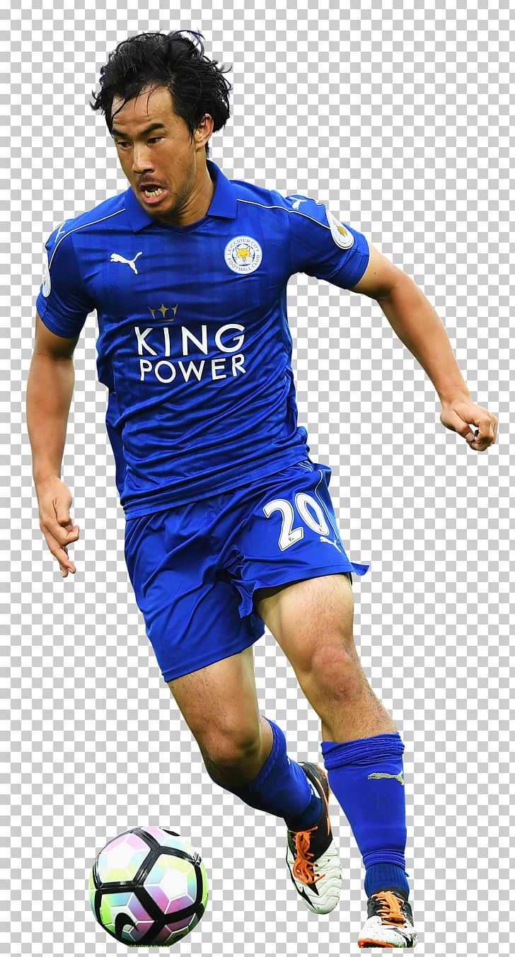 Shinji Okazaki Leicester City F.C. Premier League Football Player PNG, Clipart, Ahmed Musa, Ball, Blue, Clothing, David Paul Opticians Free PNG Download
