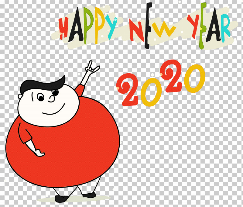 Happy New Year 2020 New Years 2020 2020 PNG, Clipart, 2020, Cartoon, Facial Expression, Fruit, Happy Free PNG Download