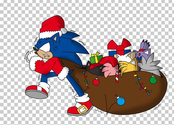 Sonic The Hedgehog Santa Claus Tails Sonic Chaos Knuckles The Echidna PNG, Clipart, Amy Rose, Art, Cartoon, Christmas, Christmas Decoration Free PNG Download