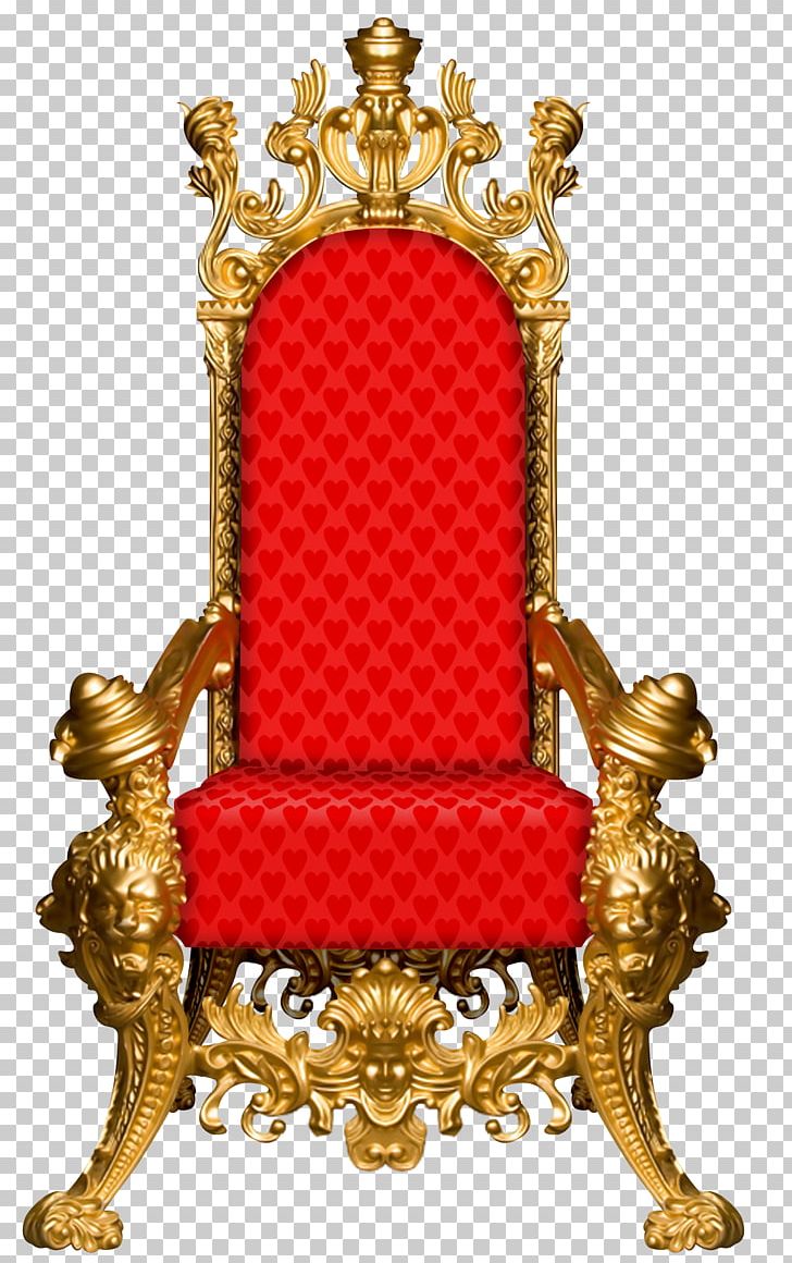 Throne Chair Red Gold Furniture PNG, Clipart, Alice, Alice In Wonderland, Antique, Brass, Crown Free PNG Download