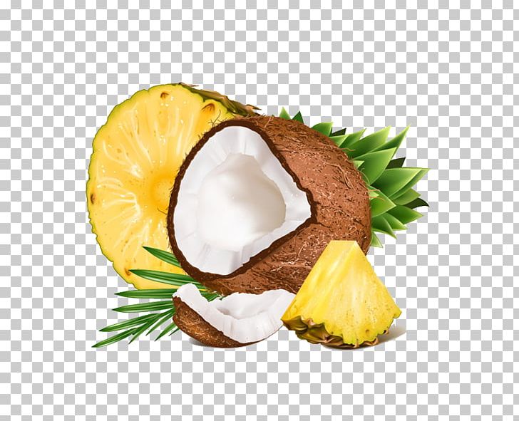 Juice Coconut Water Pineapple Fruit Salad PNG, Clipart, Cartoon Pineapple, Coconut, Coconut Leaf, Coconut Leaves, Coconut Milk Free PNG Download