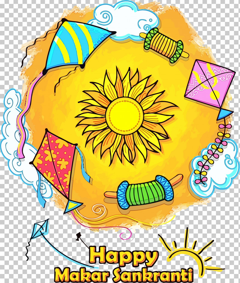 Yellow Font Circle PNG, Clipart, Bhogi, Circle, Magha, Maghi, Makar Sankranti Free PNG Download