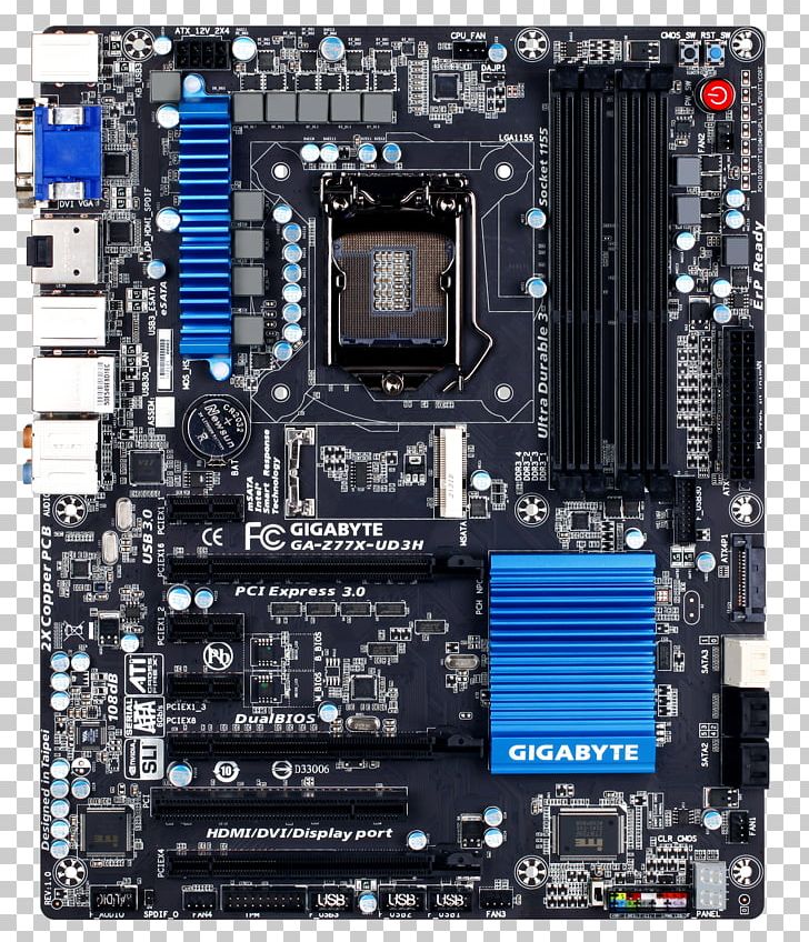 Intel Motherboard LGA 1155 Gigabyte Technology ATX PNG, Clipart, Atx, Central Processing Unit, Chipset, Computer Case, Computer Component Free PNG Download