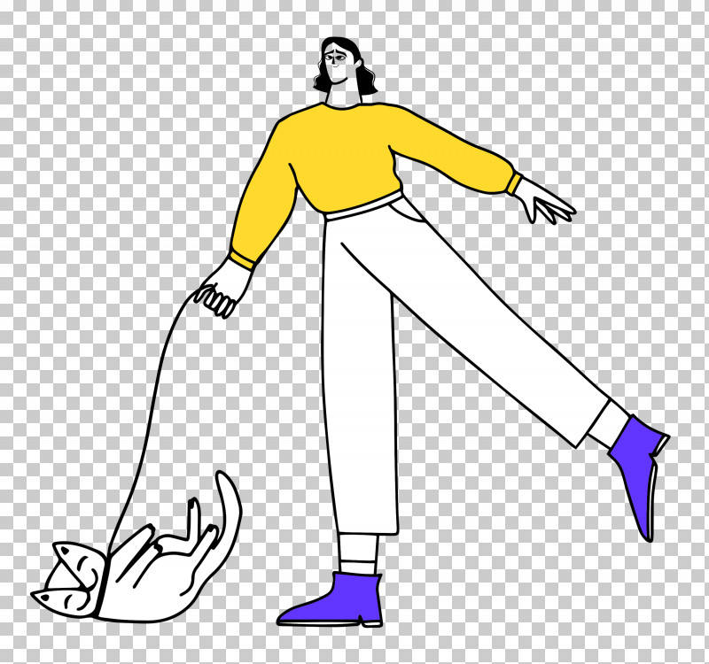 Walking The Cat PNG, Clipart, Fashion, Hm, Joint, Line Art, Male Free PNG Download