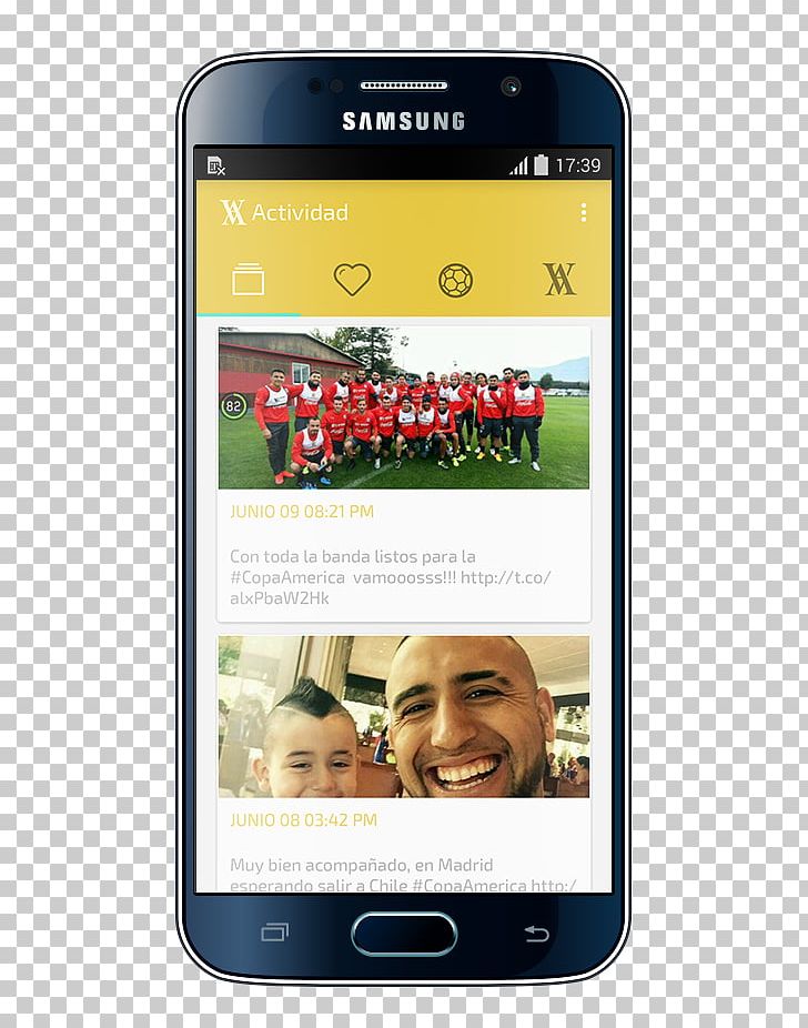 Arturo Vidal Feature Phone Smartphone Mobile Phones Copa Libertadores PNG, Clipart, Arturo Vidal, Electronic Device, Electronics, Feature Phone, Football Free PNG Download