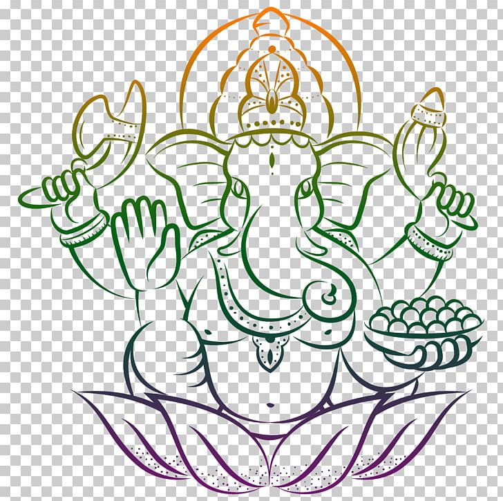 Ganesha Ganesh Chaturthi Hinduism Om PNG, Clipart, Area, Art, Artwork, Bal Ganesh, Black And White Free PNG Download