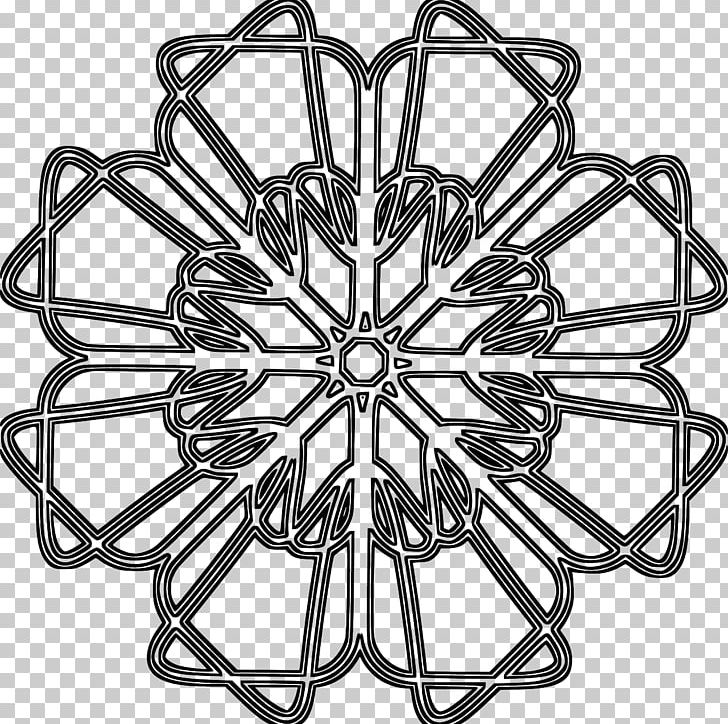 Rosette Ornament Coloring Book Rose Window PNG, Clipart, Ausmalbild, Auto Part, Bicycle Wheel, Black And White, Body Jewelry Free PNG Download