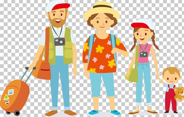 Travel Family Illustration PNG, Clipart, Cartoon, Character, Child, Family Tree, Family Vector Free PNG Download