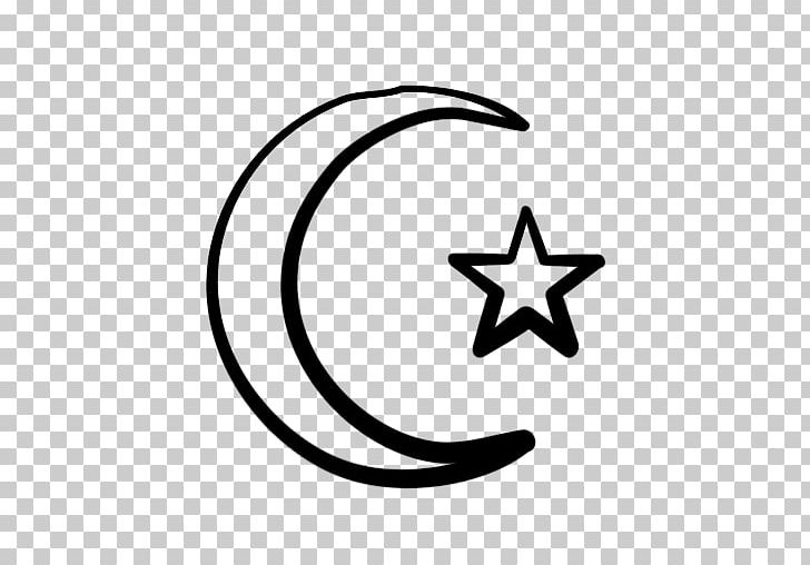 Star And Crescent Moon PNG, Clipart, Angle, Area, Black And White, Body Jewelry, Circle Free PNG Download