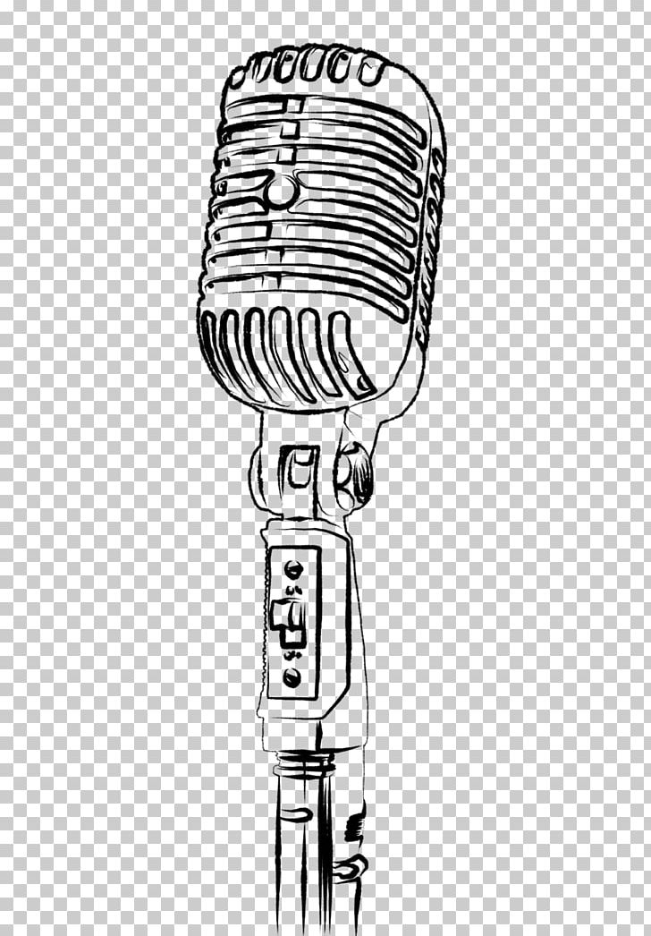 Microphone Drawing Photography PNG, Clipart, Art, Audio, Audio Equipment, Black And White, Drawing Free PNG Download