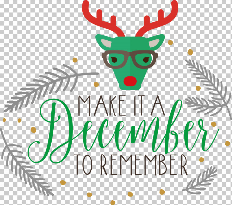 Make It A December December Winter PNG, Clipart, December, Deer, Line, Logo, M Free PNG Download