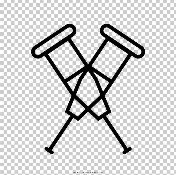 Drawing Crutch Coloring Book Pediatric Dermatology PNG, Clipart, Angle, Area, Black And White, Coloring Book, Crutch Free PNG Download