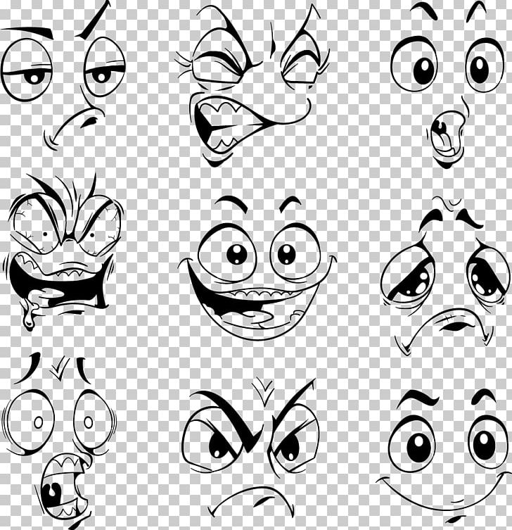 Graphics Facial Expression Drawing Face Expression PNG, Clipart, Angle, Art, Black, Black And White, Cartoon Free PNG Download