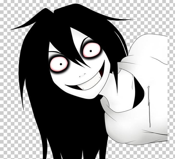 Jeff The Killer Creepypasta Drawing Slender: The Eight Pages YouTube PNG, Clipart, Anime, Black, Black Hair, Cartoon, Deviantart Free PNG Download