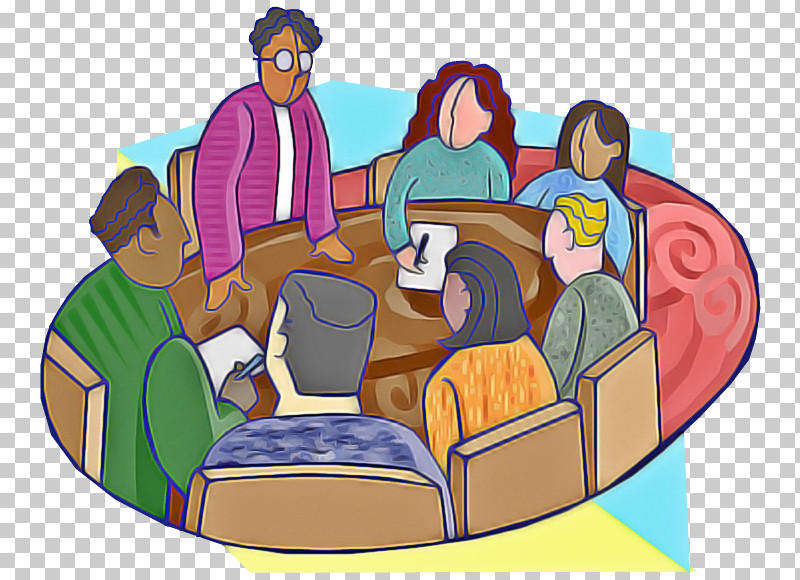 Cartoon Furniture Sharing Table Sitting PNG, Clipart, Cartoon, Conversation, Couch, Furniture, Sharing Free PNG Download