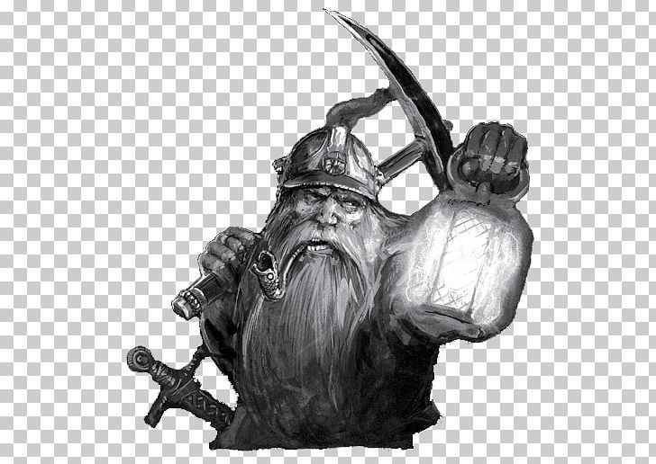 Warhammer Fantasy Battle Dwarf Goblin Miner Dungeons & Dragons PNG, Clipart, 5 R, Art, Black And White, Blacksmith, Cartoon Free PNG Download