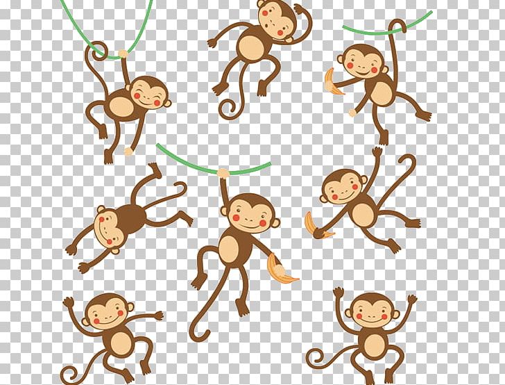 Monkey Cartoon Illustration PNG, Clipart, Animal, Animals, Animation, Area, Artwork Free PNG Download