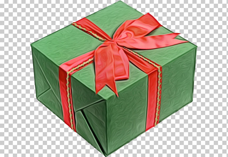 Green Ribbon Present Gift Wrapping Box PNG, Clipart, Box, Christmas, Gift Wrapping, Green, Paint Free PNG Download